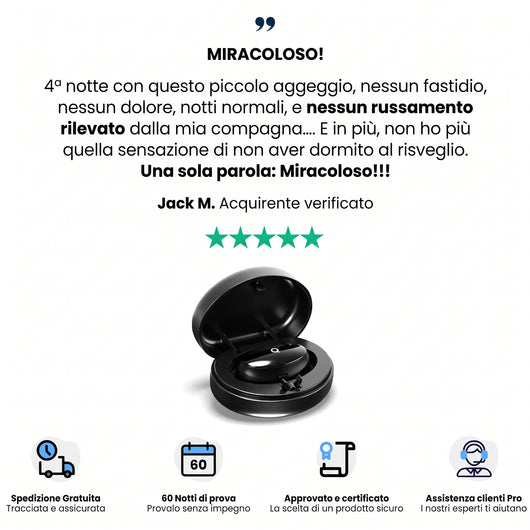 Z3 Pro | Dispositivo Avanzato Anti-Russamento (10 Cerotti in OMAGGIO)
